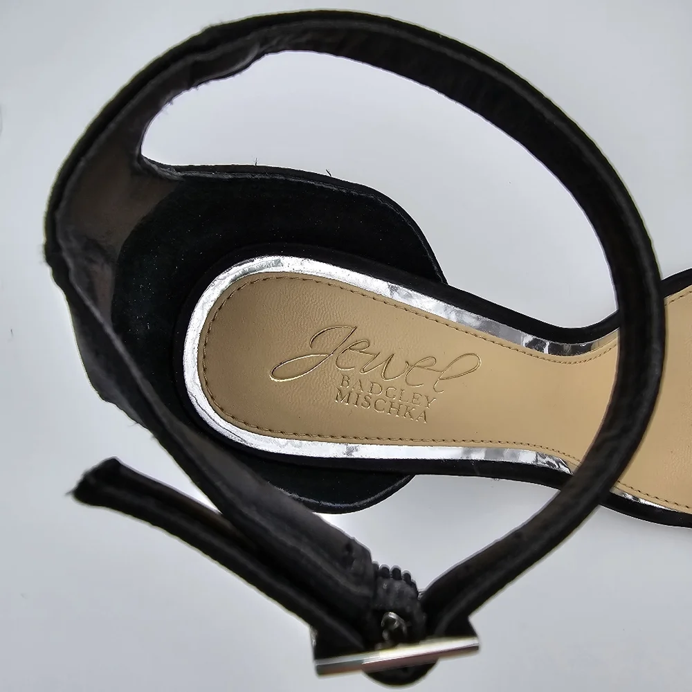 Jewel Badgley Mischka Women's Keshia III Heeled Sandals, Black, Women's 6.5 - Picture 9 of 16